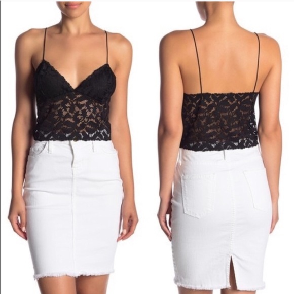 NWOT Free People Black Lace Brami Bralette size M - Picture 7 of 8